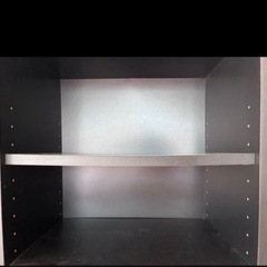 木の本棚　黒　ブラックの画像