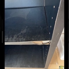 木の本棚　黒　ブラックの画像