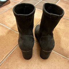 レディス ブーツ スウェード ヒールブーツの画像