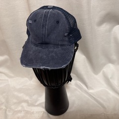 🧢✨ダメージ加工デニムメッシュキャップ🧢ノーブランド✨新品✨の画像