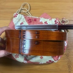 漆塗り　曲げわっぱのお弁当箱セットの画像