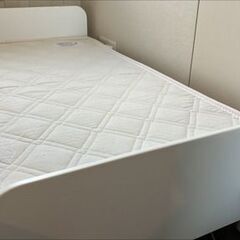 HOPPL_ホップル_ベビーベッド(ホワイト)_子供ベッドマットレス付きの画像