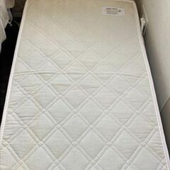 HOPPL_ホップル_ベビーベッド(ホワイト)_子供ベッドマットレス付きの画像