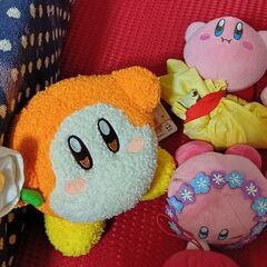 星のカービィ＆ワドルディ　大中小ぬいぐるみ26個　1個80〜250円の画像