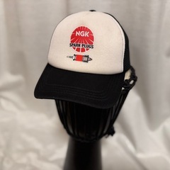 🚗🔥【中古】NGK スパークプラグ ロゴ メッシュキャップ/帽子の画像