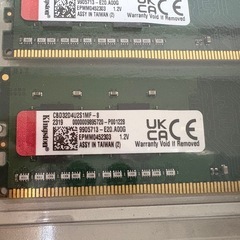 DDR4-3200 8GB×2 Kingston製の画像
