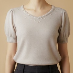 【M】長袖トップス・ニット4点（美品＋カシミヤ100%）の画像