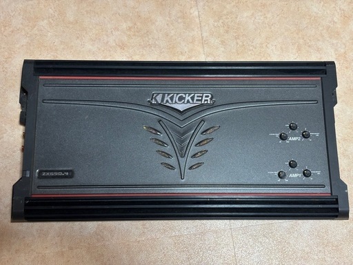 kicker zx 650.4 ステレオアンプ