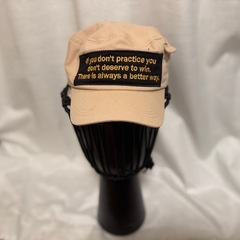 🧢✨中古　メッセージロゴ ワークキャップ/ミリタリーハット✨の画像