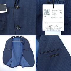 【未使用】MICHEL KLEIN ミッシェルクランオム ジャケット AIR BREATH 48 ネイビー MNDDM-41390 メンズの画像