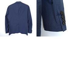 【未使用】MICHEL KLEIN ミッシェルクランオム ジャケット AIR BREATH 48 ネイビー MNDDM-41390 メンズの画像