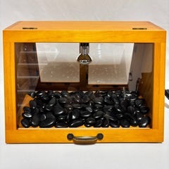 木製ホットショーケース 焼き芋保温ディスプレイケース【ナチュラル】の画像