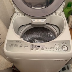 洗濯機　シャープES-GV8D 8キロの画像