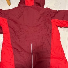 ワークマン　フィールドコア　ダウンジャケット　L 赤の画像