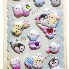 ぷっくりシール🐧💎ペンギンの画像