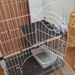 猫用ケージ 二段タイプ　4000円の画像