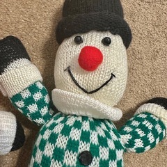 【12/23まで】クリスマスぬいぐるみ2点（サンタ＆雪だるま）の画像