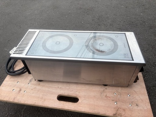 ■中古品 ホシザキ業務用電磁調理器 HIH-11RE 単相200V 2017年 260ｘ600ｘ200ｍｍ 動作問題無し 厨房 ■