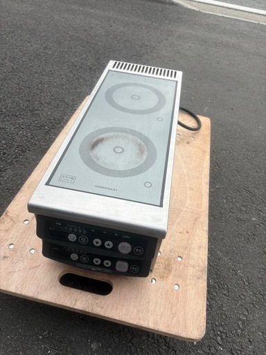 ■中古品 ホシザキ業務用電磁調理器 HIH-11RE 単相200V 2017年 260ｘ600ｘ200ｍｍ 動作問題無し 厨房 ■