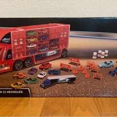 トランスポーター　トラック　収納　ミニカーおもちゃの画像