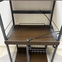 レンジ台 ブラウンの画像