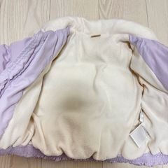 petit main 80 ダウンジャケット　ボア　ラベンダーの画像