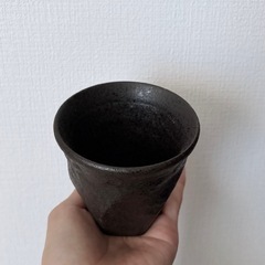 (終了)黒色六角形湯飲み 美濃焼　業務用20個の画像