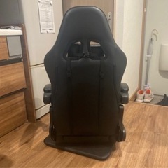 DARKECHO ゲーミング座椅子 ブラック ゴールド リクライニングの画像