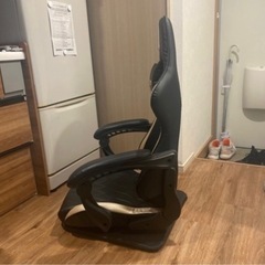 DARKECHO ゲーミング座椅子 ブラック ゴールド リクライニングの画像