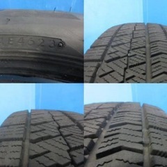 4本セット 2023年製 中古 スタッドレス タイヤ ブリヂストン BLIZZAK VRX2 185/60R15の画像