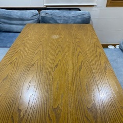 12/19まで　最終値下げ　ビカーサ　ダイニングテーブル　セット　デニムソファ　西海岸の画像