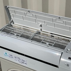 取付け可 ! !◇アイリスオーヤマ エアコン 6畳用 2023年 内部クリーン 単相100V IKF-224G 高圧洗浄済み！保証付き ! !の画像