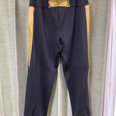 Nike ナイキ　トレーニングパンツ ブラックゴールド　ランニング　サイズL DRIFIT  Nジャージ ジャージパンツ 黒の画像