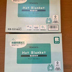 電気敷毛布2点セット！！の画像