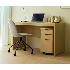 ◎　組み立て不要　完成品　◎　シンプルデスク　奥行きスリムタイプの画像