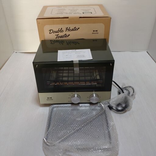 BRUNO ダブルヒーター トースター 中古品 ダブルヒータートースター BRUNO BOE031-OL 美品 取りに来ていただける