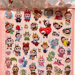 ラブブ シールバック❤️赤の画像