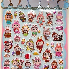 ラブブ シールバック️️️🩵水色の画像