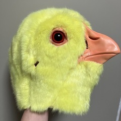 鳥の被り物の画像