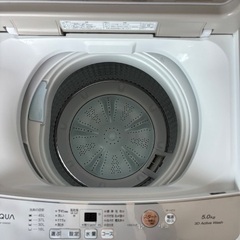 洗濯機【美品★】AQUA 5kg 2022年製の画像
