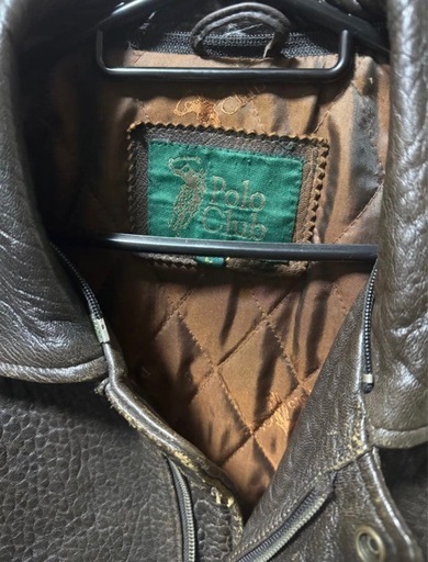 Polo Club ダークブラウンのレザージャケット
