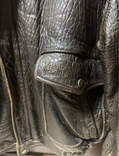 Polo Club ダークブラウン レザージャケット Polo Club ダークブラウンのレザージャケット