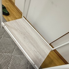 ハンガーラック　　物置付の画像