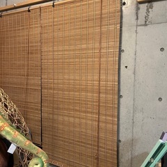 高さ200幅100の竹製ブラインド２つセットの画像