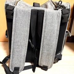 LIFELIKE メッシュ窓付き　サイクリング　ペットキャリーバッグ グレー　犬の画像