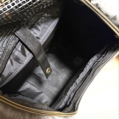 LIFELIKE メッシュ窓付き　サイクリング　ペットキャリーバッグ グレー　犬の画像