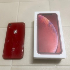 【ジャンク】iPhone XR 128GB (PRODUCT)RED 画面割れの画像