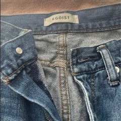 【美脚】EGOIST クラッシュ加工 フレアデニム ブーツカットの画像