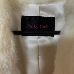 Pinky GIRLS 白 ファージャケット ふわふわ 冬コーデに◎の画像