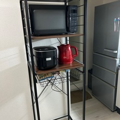 レンジ台　可変棚の画像